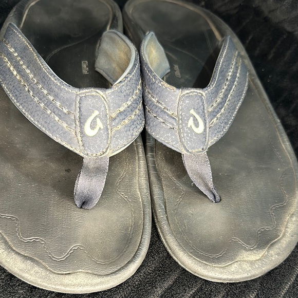 Men’s Olukai Hokua Quick Drying Beach Sandals Size 12 GUC in Blue Retails $80 - Picture 8 of 10